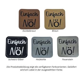 Kunstleder Label Einfach Nö!